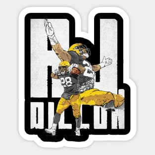 A.J. Dillon Green Bay Bold Sticker